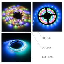 heißer verkauf 30 60 144 APA102C smd 5050 RGB pixel adressierbare flexible digitale apa102 led-streifen